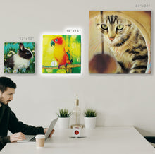 Load image into Gallery viewer, 16"x16" Pet Canvas Print - (Frame Available)
